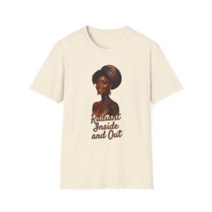 Radiant Inside and Out – Affirmation Tee Bold. Sleek. Limitlessly radiant.